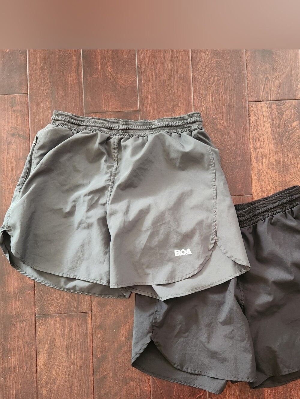 BOA Set Of 2 Pairs Of 5" Striker Split Shorts Titanium & Black Men's Medium EUC
